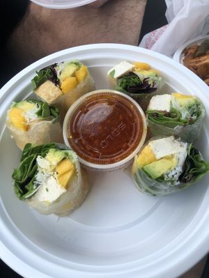 Rice paper roll (had mango in them yum)  at Ye's Asian Vegan Kitchen in Hilliard