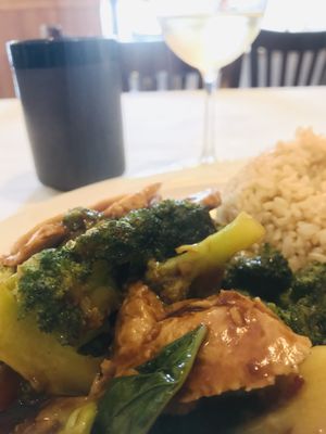 Broccoli soya with pepper at Ye's Asian Vegan Kitchen in Hilliard