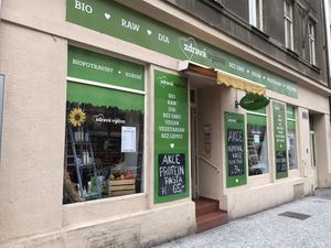 Outside  at Moje ZV in Prague