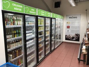 Fridge section  at Moje ZV in Prague