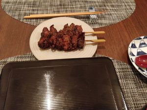 Vegan yaki-tori at Saido in Tokyo