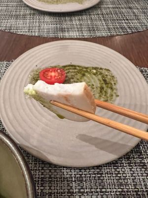 The best vegan cheese ever. at Saido in Tokyo