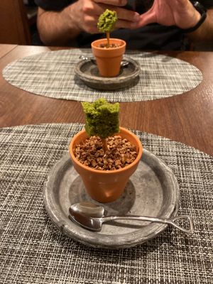 Dessert - matcha pound cake at Saido in Tokyo