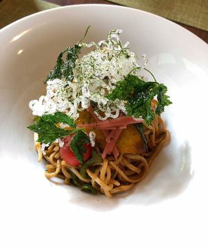 vegan yakisoba at Saido in Tokyo