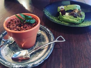  cheesecake and matcha pancakes at Saido in Tokyo