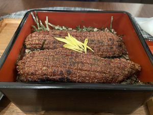 Unagi-don at Saido in Tokyo