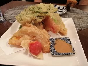 Tempura at Saido in Tokyo