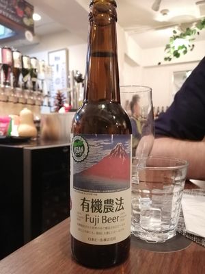 Vegan beer at Saido in Tokyo