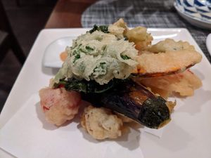 Tempura at Saido in Tokyo