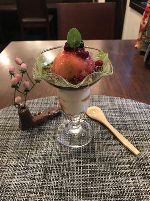 And dessert as well at Saido in Tokyo