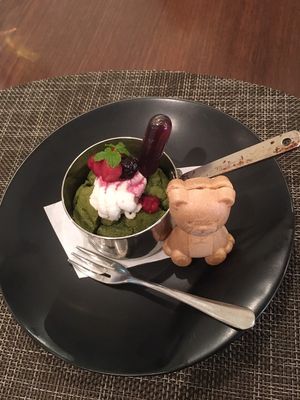 Matcha pancake at Saido in Tokyo