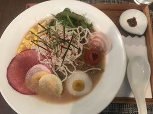Miso sei men with turmeric ramen at Saido in Tokyo