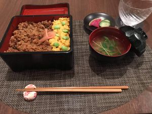 Katsu with vegan eggs  at Saido in Tokyo