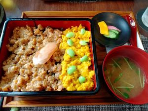 Nishoku-don at Saido in Tokyo