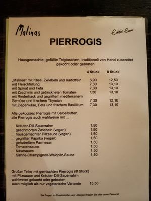 Menu 3 at Malinas in Dusseldorf