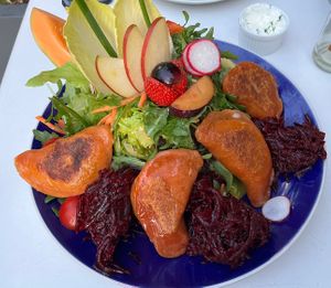 Vegan saladd  at Malinas in Dusseldorf