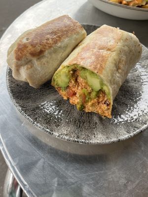 Breakfast burrito   at Cafe Strange Brew in Glasgow