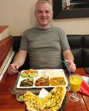 Happy vegan guests  at Royal India in Ghent