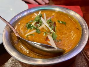  Lovely dish with mushrooms at Royal India in Ghent