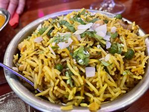  Yellow rice, very good! at Royal India in Ghent
