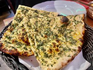  Vegan koriander naan, best naan ever! at Royal India in Ghent