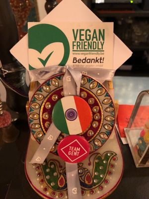 Appreciation by vegan community   at Royal India in Ghent