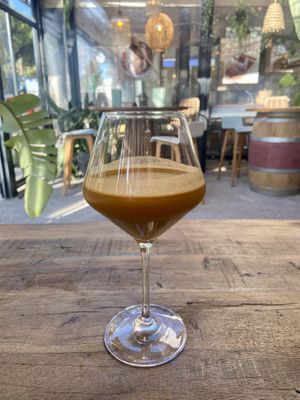 orange juice   at Peanut's Café in Sainte-maxime