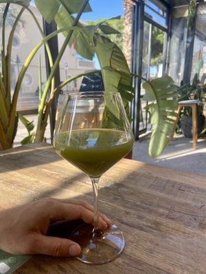 green juice   at Peanut's Café in Sainte-maxime