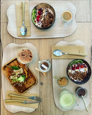 A heart-healthy vegetarian brunch  at Peanut's Café in Sainte-maxime