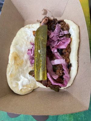 Jack fruit sandwich  at Sita's Kitchen  in Trinidad