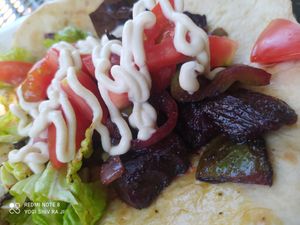 Beet Fajita's!!! at Sita's Kitchen  in Trinidad