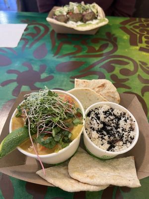 Lunch time!  at Sita's Kitchen  in Trinidad