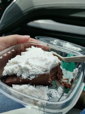 Chocolate silk pie - wow! Smooth, creamy and incredible taste! at Sita's Kitchen  in Trinidad