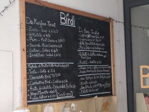 Menu I at Birdi in Cagliari