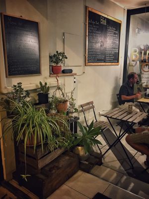 Outside space  at Birdi in Cagliari