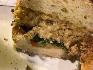 Vegan burger   at El Miracle in Valencia