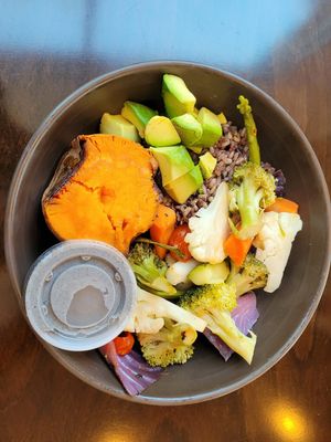 Buddha bowl at Nancy's Sky Garden in Austin