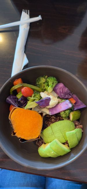 SO Healthy and delicious! I love this place!  at Nancy's Sky Garden in Austin