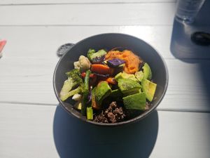 Back at Nancy's! Buda Bowl 😊 at Nancy's Sky Garden in Austin