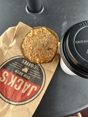 Banana walnut muffin  at Jack's Stir Brew Coffee - Tribeca in New York City