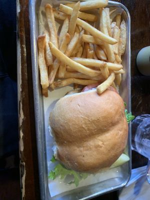 Falafel burgerr  at Nitty Gritty in Madison