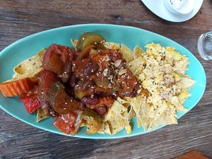 Nachos at Pure Vegan Heaven in Koh Samui