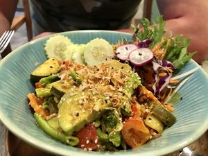 Veggie Curry fried rice   at Pure Vegan Heaven in Koh Samui