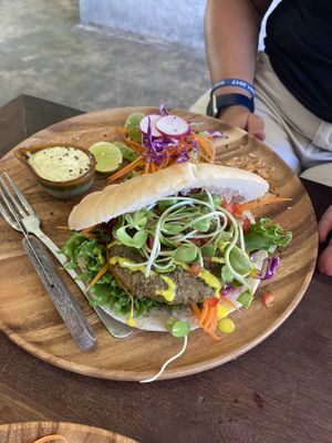 Falafel pitta  at Pure Vegan Heaven in Koh Samui