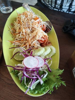 Papaya Salad at Pure Vegan Heaven in Koh Samui