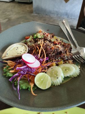 Fried rice at Pure Vegan Heaven in Koh Samui