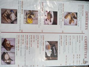 Menu at Pure Vegan Heaven in Koh Samui