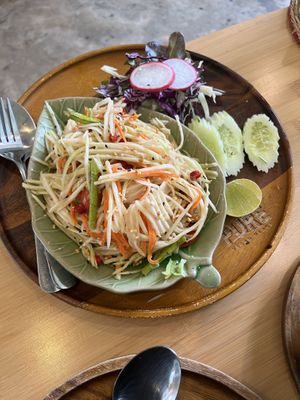 Papaya salad (spicy option 😍)  at Pure Vegan Heaven in Koh Samui
