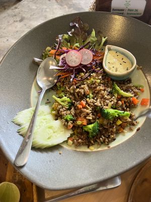 Fried salad!!!  at Pure Vegan Heaven in Koh Samui