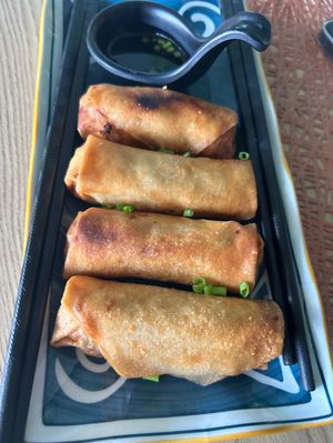 Spring rolls  at Pure Vegan Heaven in Koh Samui